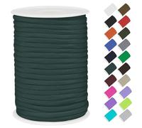 CAMAL Paracord 4 mm corda in polipropilene a 7 fili Core 30 m forte corda paracord, resistente agli strappi, corda utility, 4 mm, può contenere fino a 70 kg, corde per campeggio, tendicinghia (verde