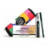 Camaleon Cosmetics -Pack MakeUp Lisbona - Effetto Luminoso - Set Occhi + Palette Illuminanti - Beauty case in regalo - Vegano.