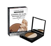 Camaleon Cosmetics - Palette Ombra Occhi - Colore Marrone e Beige - Senza Siliconi - Con Olio di Rosa Mosqueta - 1 Pezzo - 3 gr