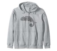 Camaleonte Mandala Modello Rettile Lucertola Regalo Animale Domestico Felpa con Cappuccio