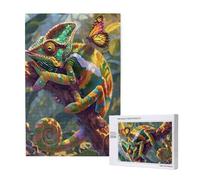 Camaleonte Puzzle 4000 Pezzi, Farfalla Puzzle Adatto ad Adulti e Principianti, Giochi Divertenti/Sfidanti/Impossible, DIY Hobby Creativi per Adulti Attività Artigianali, Regali per Uomini/Donne M-1968