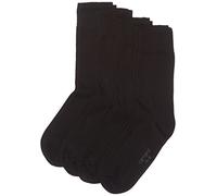 Camano 3512 Ca-Soft Bio-Cotton 4 Paar Calzini, Nero (Schwarz (Black 05), Taglia Produttore: 39/42 (Pacco da 4) Uomo