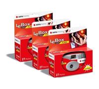 Cámara Analógica Agfaphoto LeBox Usa e Getta Flash 31mm 27 Scatti