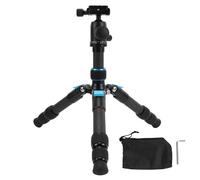 Cámara de escritorio Trípode Fibra de carbono Fibra extensible de 1/4 pulgadas de tornillo con cabezal de bola de 360 ° para ARCA QR Nivel de burbuja Mini Cámara DSLR Trípode
