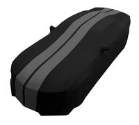 Camaro Ultraguard Sport Series 2010-2023 - Copriauto in raso elasticizzato per interni, colore: nero con strisce grigie