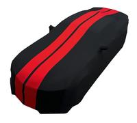 Camaro Ultraguard Sport Series 2010-2023 - Copriauto in raso elasticizzato per interni, colore: nero con strisce rosse