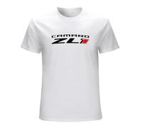 Camaro Zl1 Logo Racing T-Shirt Mens Tee Shirt Summer Fashion Tops White M