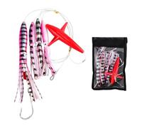 Camber - Fali di polipo di - Esche di calamari, morbide gonne artificiali per tonno, ganci UV lucidi | Esche per allenatori con eliche rotanti, attratto