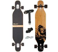 Camber Longboard con cuscinetti a sfera Mach1 in ceramica Flex1 Drop Through Cruiser Freeride Pattinaggio completo con T-Tool