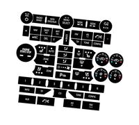 Cambia Adesivi Compatibile con Saab 9-5NG 9-4X Nero Auto Climatizzatore Radio/Clima A/C Pulsante di Controllo Kit di Riparazione Pulsante Sticker Decalcomanie di Riparazione