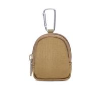 Cambia borsa portachiavi cerniere tasca esterna chiave borsa portafoglio uomo portamonete sacchetti cintura marsupio con fibbia, Colore: fango., as show