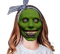 Cambia Cosplay Masque - Spirito Malvagio Sorridente, Maschera Terroristica Di Zombi In Lattice | Muffa Mostruosa Traspirante, Look Diabolico Distorto Ultimo Proposito Inquietante Case Infestat