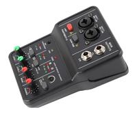 Cambiaggio Vocale, 2 Audio Mixer Live Sound Scheda con USB 48V Phantom Power Compact Sound Mixing Console PC Accessori per Registrazione Musicale Home Karaoke Internet Karaoke