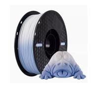 Cambiamenti Di Temperatura PLA Di Consumo Di Stampa 3D 1,75 Mm Di Consumo, Materiale 3D Accuratezza Della Resistenza All'invecchiamento FDM +/- 0,03 Mm, Spool Da 1 Kg,Blue to white