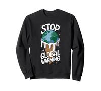 Cambiamento climatico del gelato che scioglie la terra del riscaldamento globale Felpa