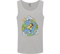 Cambiamento Climatico Distruzione Della Terra Guerra Nucleare Uomo Canotta