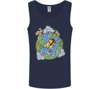 Cambiamento Climatico Distruzione Della Terra Guerra Nucleare Uomo Canotta