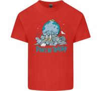 Cambiamento Climatico Non Essere Spazzatura Ambiente Uomo Cotone T-Shirt Tee Top