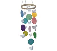 Cambiano da 1 pc per l'esterno, da 14 pollici di costiero con suoni chiari, ben appesi a venti nautici per portico, patio o decorazioni da giardino, colorate.