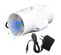 cambiare il ventilatore del bagno, Mini ventilatore in linea for condotto di estrazione da 2 pollici e 50 mm, 12 V, 32 CFM, for applicazioni multiple(No Adjustable Speed,Only fan)