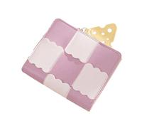 Cambiare Portafoglio, Portamonete,Sacchetto di Cambiamento con Cerniera - Portachiavi alla, Tasca per Monete per Carta di Credito, Chiave d'identità, Casco, Rossetto, Rosa, Se référer au