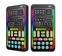 Cambiatore vocale in ABS portatile multifunzionale per cellulare, computer, nero - cambia la tua voce in tempo reale e aggiungi effetti sonori divertenti