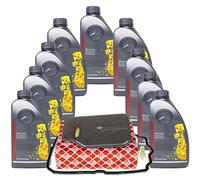 Cambio automatico dell'olio, set di ricambio dell'olio della trasmissione con 9 L ATF MB 236.14, olio per cambio automatico + filtro dell'olio dell'ingranaggio