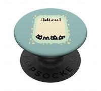 Cambio di Lavoro Colleghi Francese Squadra Gatti Arrivederci PopSockets PopGrip Adesivo
