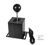 Cambio di marce USB H per accessorio giochi corse PC dispositivo sequenziale con acciaio inossidabile e lega alluminio sensori a microinterruttori plug and play senza driver compatibile computer Win10