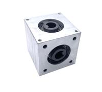 Cambio Dispositivo angolare a 90 gradi 42x42x42mm Ingranaggio conico Cambio di retromarcia 1:1 Trasmissione Commutatore albero di uscita singolo Direzione dello sterzo(10mm Hole)