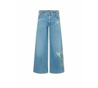 CAMBIO Jeans a gamba larga 7/8 PALAZZO CROPPED blu | 34/L30