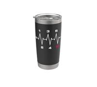 Cambio manuale a 5 marce cambio battito cardiaco linea di impulso Bicchiere termico in acciaio inox doppia parete