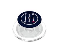 Cambio manuale a 5 marce - Ingranaggio grafico sul petto sinistro PopSockets PopGrip per MagSafe