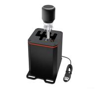 Cambio manuale H-Style per leva del cambio in lega di alluminio nero design | Costruzione in lega di alluminio, layout H-pattern, gioco USB, compatibile con G29 G920, sensazione di spostamento realistica
