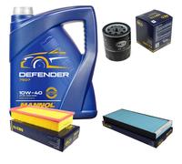 Cambio Olio Set 5L mannol Defender 10W-40 olio motore + Sct Filtro Kit 10130898