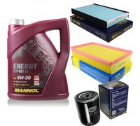 Cambio Olio Set 5L MANNOL Energy Combi Ll 5W-30 motore + Sct Filtro Kit 10148116