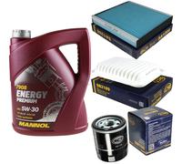 Cambio Olio Set 5L MANNOL Energy Premium 5W-30 motore + Sct Filtro Kit 10138294