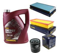 Cambio Olio Set 5L MANNOL Energy Premium 5W-30 motore + Sct Filtro Kit 10138341