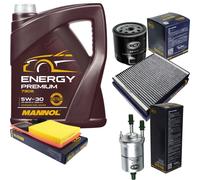 Cambio Olio Set 5L MANNOL Energy Premium 5W-30 motore + Sct Filtro Kit 10139238