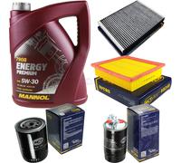 Cambio Olio Set 5L MANNOL Energy Premium 5W-30 motore + Sct Filtro Kit 10754741