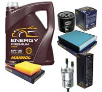 Cambio Olio Set 5L MANNOL Energy Premium 5W-30 motore + Sct Filtro Kit 10755054