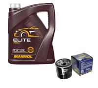 Cambio Olio Set 5Liter mannol Elite 5W-40 + Sct Filtro Kit Servizio 10164385