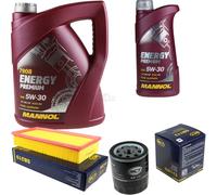 Cambio Olio Set 6L mannol Energy Premium 5W-30 motore + Sct Filtro Kit 10191226