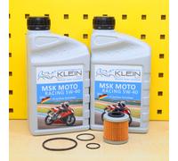 Cambio Olio Set Filtro Guarnizioni Msk Racing 5w40 per : Mondial 125 Smx HPS
