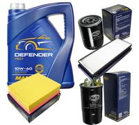 Cambio Olio Set MANNOL 5L Defender 10W-40 motore + Sct Filtri Kit 10753427
