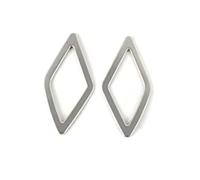 Cambio Pannello Telaio Copertura Pannell Per Q3 2019-2022 Cornice Decorativa Altoparlante Audio Montante A Adesivi Acciaio Inossidabile Interni(Silver)