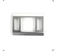 Cambio Pannello Telaio Copertura Pannell Per Q5 Per L'anno Fiscale 2018-2022, Pulsante Segnalazione Interruttore Parcheggio Cornice Decalcomania Interni Auto Acciaio Inossidabile(Silver)