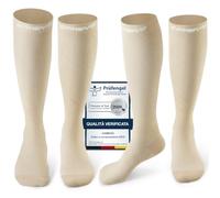 CAMBIVO 2 Paia Calze Compressione Graduata Donna e Uomo 20-30 mmHg, Calze Elastiche a Compressione Antiscivolo per Sport, Corsa, Recupero, Antitrombo, Vene Varicose, Viaggio in Aereo