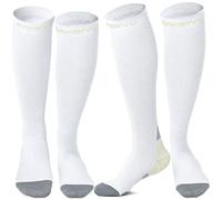 CAMBIVO 2 Paia Calze Compressione Graduata Donna e Uomo, Calze a Compressione 20-30mmHg, Gambaletto Compression Socks Elastiche per Circolazione Gambe, Sport, Trail Running, Viaggio Aereo