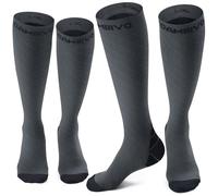 CAMBIVO 2 Paia Calze Compressione Graduata Donna e Uomo, Calze a Compressione 20-30mmHg, Gambaletto Compression Socks Elastiche per Circolazione Gambe, Sport, Trail Running, Viaggio Aereo